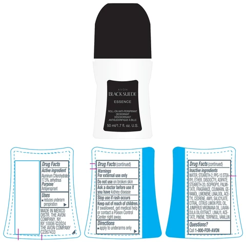 AVON Black Suede EssenceRoll-On Anti-Perspirant Deodorant 포장