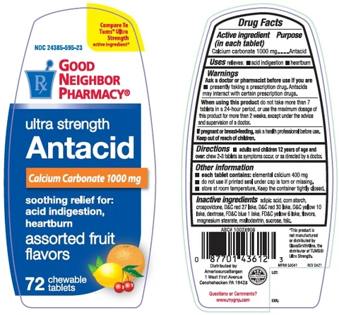 Ultra Strength Antacid Assorted Fruit 포장