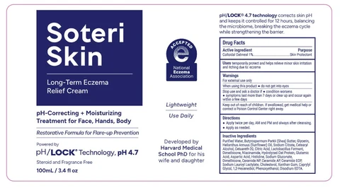 Soteri Skin Long-Term Eczema Relief Cream packaging