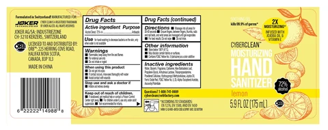 Cyber Clean Moisturizing Hand Sanitizer Lemon 포장