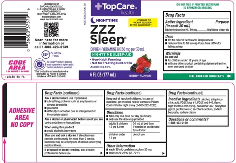 Topcare ZZZ Sleep packaging