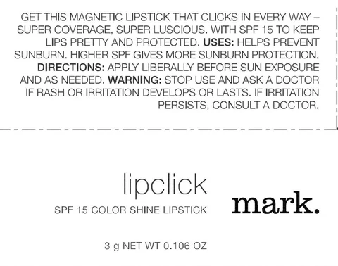 mark. LipclickSPF 15 Color Shine 포장