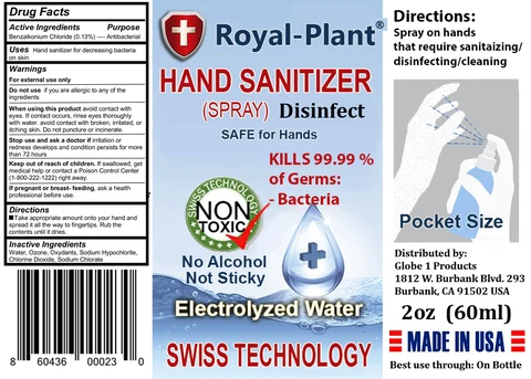 Royal-Plant Hand Sanitizer 포장