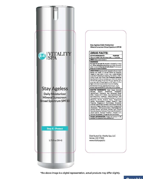Stay Ageless Daily Moisturizer Mineral Sunscreen Broad Spectrum SPF 30 packaging