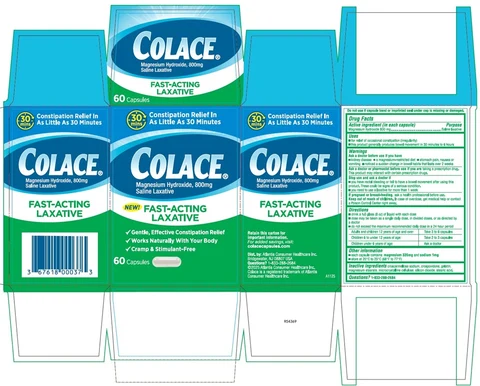 Colace Fast-Acting Saline Laxative 포장