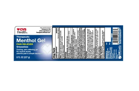 CVS Therapeutic Menthol Gel 포장