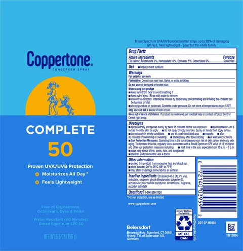 Coppertone Complete Sunscreen SPF 50 포장