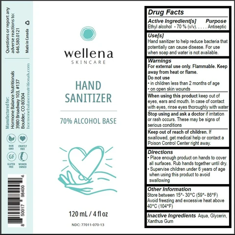 wellena skincare hand sanitizer 포장