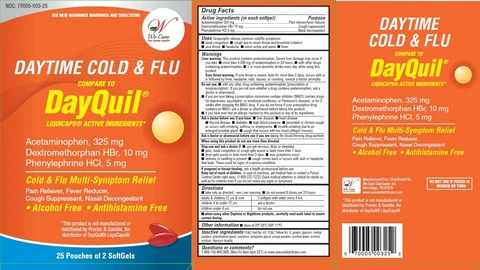 DAYTIME COLD AND FLU 포장