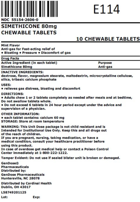 SIMETHICONE 80MG 포장