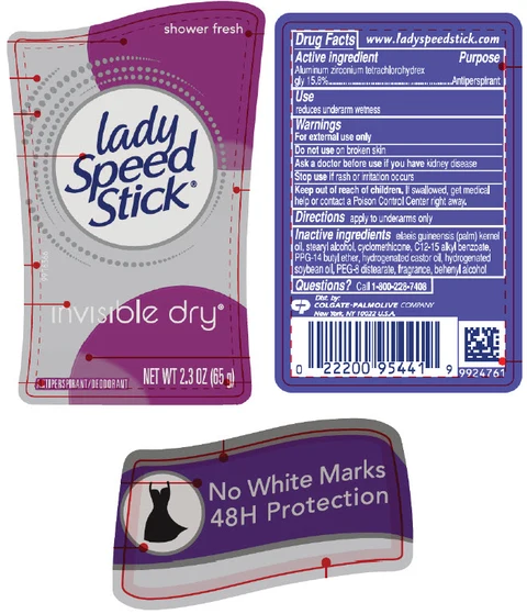 Lady Speed Stick Invisible Dry Shower Fresh Antiperspirant Deodorant packaging