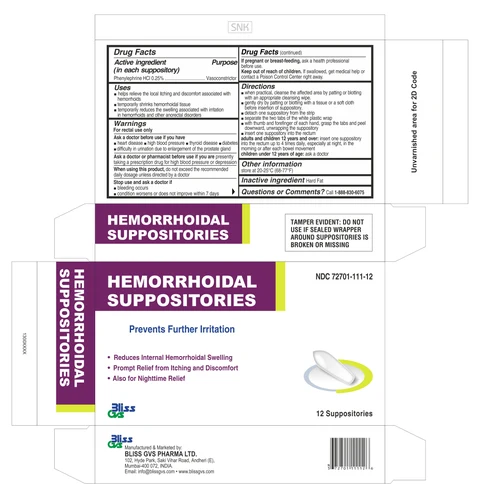 BLISS GVS HEMORRHOIDAL 포장