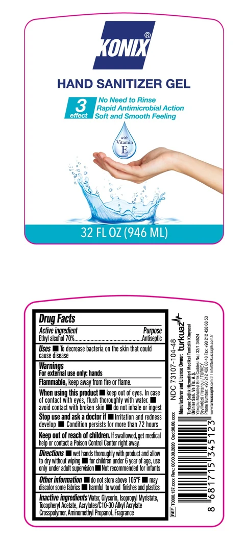 Konix Consumer sanitizer gel 946ml