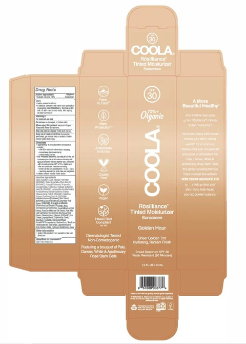 COOLA Rosilliance Mineral Tinted Face Moisturizer SPF 30 Golden Hour packaging