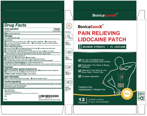 BonicaEaseX Pain Relieving Lidocaine 포장