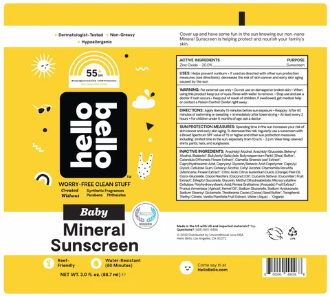 Baby Mineral Sunscreen SPF55 포장