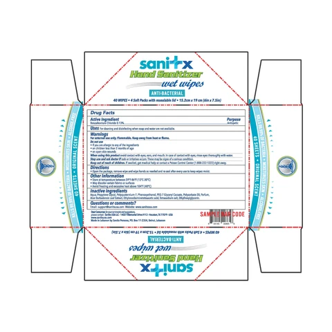 Sanitx Wet Wipes 포장