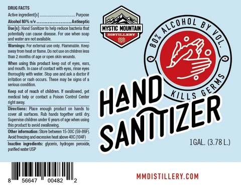 Hand Sanitizer packaging