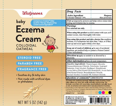 Walgreens Baby Eczema packaging