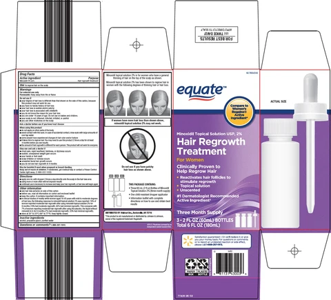 equate hair regrowth treatment packaging