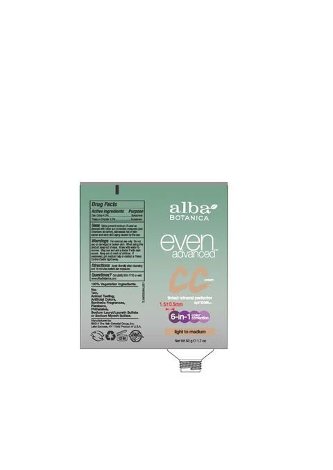 Alba Even Advanced Mineral CC Cream Light to Medium SPF15 포장