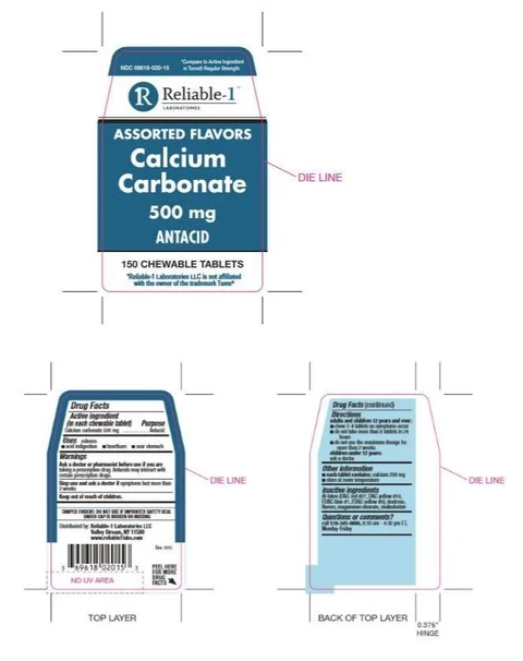 Calcium Carbonate 500 mg 포장