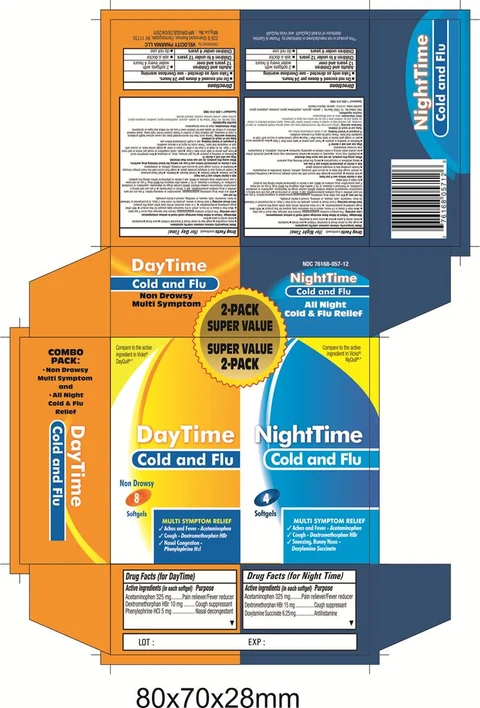 DAYTIME NIGHTTIME COLD/FLU 포장