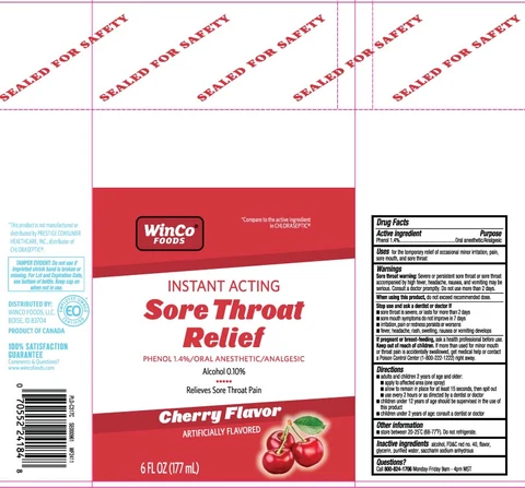 Sore Throat Relief packaging