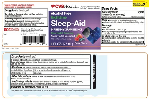 CVS Health Nighttime Sleep-Aid 포장
