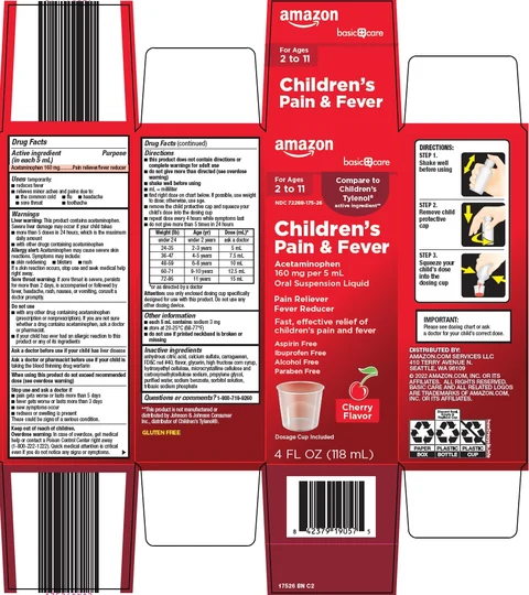 basic care childrens pain and fever 포장