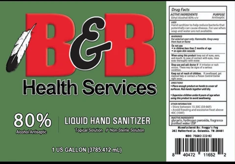 B B Hand Sanitizer Liquid 포장