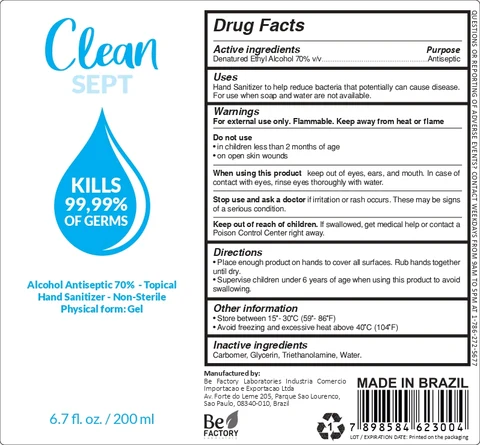 Clean Sept Alcohol Antiseptic 70% - Topical Hand Sanitizer Non-Sterile Gel 포장