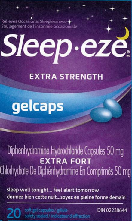 Sleepeze Gelcaps 포장