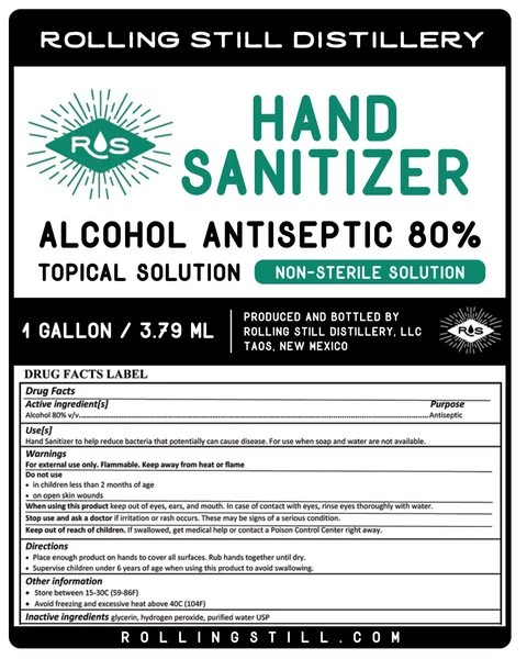 Rolling Still Hand Sanitizer packaging