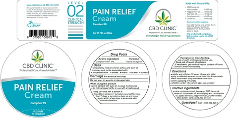 CBD Clinic Pain Relief - Level 2 packaging