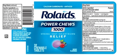 RolaidsPOWER CHEWS 1000 packaging