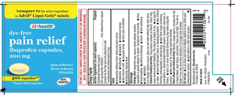 dye-free pain relief packaging
