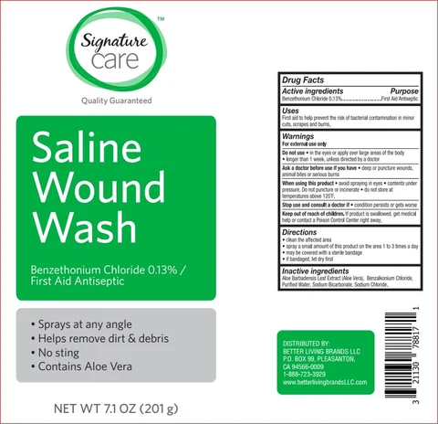 Saline Wound WashSignature Care 포장