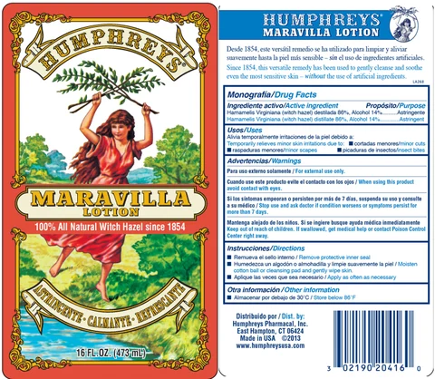 Humphreys Maravilla 포장