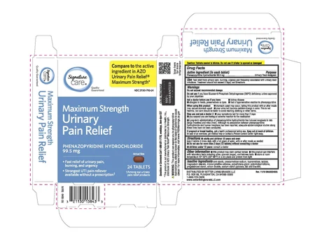 Signature Care Maximum Strength Urinary Pain Relief 포장