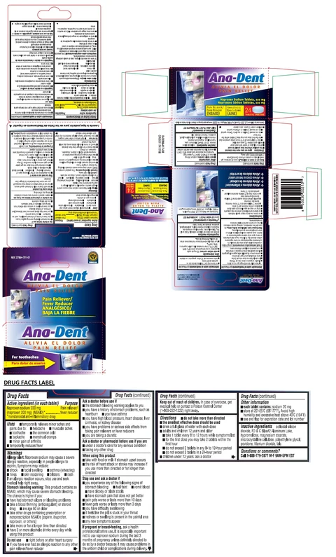 Ana-Dent PAIN RELIEF 포장