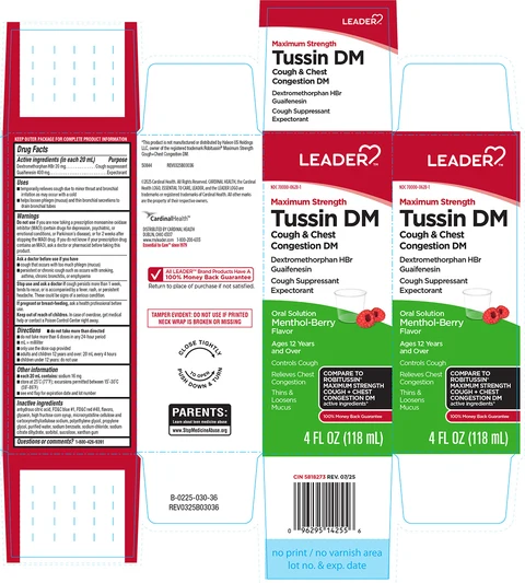 Tussin DM 포장
