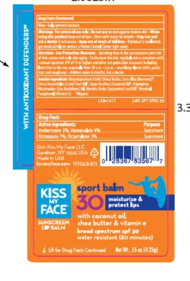 Kiss My Face SPF 30 Sport Lip Balm 포장