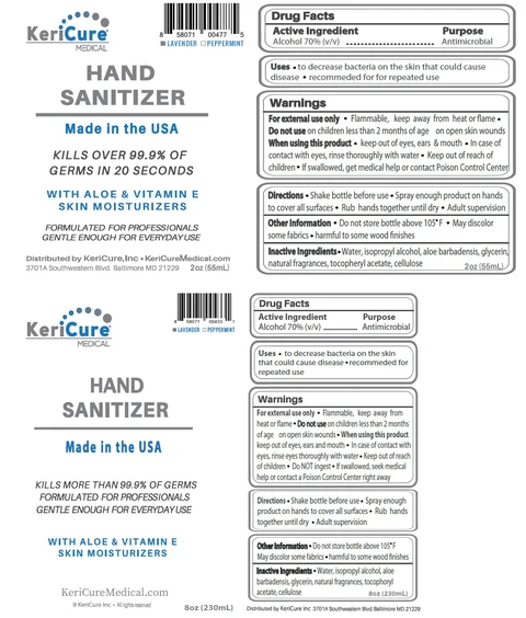 KeriCure Hand Sanitizer 포장