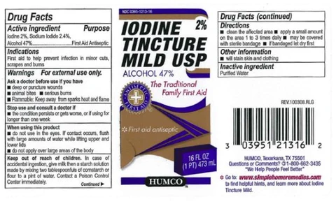 Iodine Tincture Mild 포장