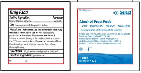 Alcohol Prep Pads Lightweight Non-Sterile 포장