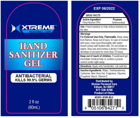 Xtreme Hand Sanitizer packaging