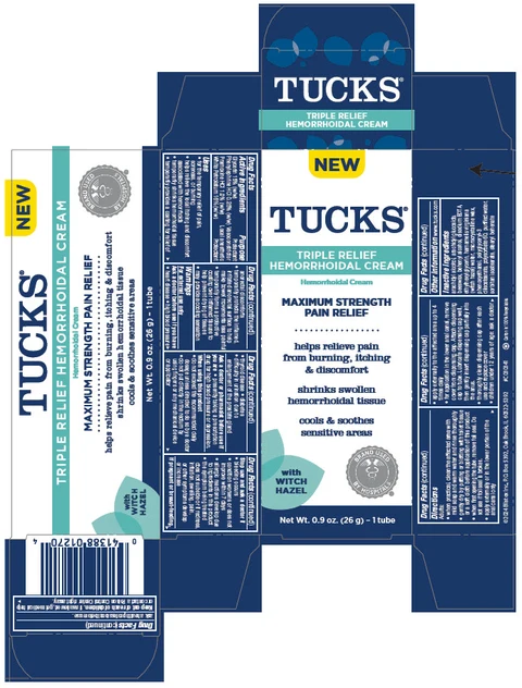 Tucks Triple Relief Hemorrhoidal 포장