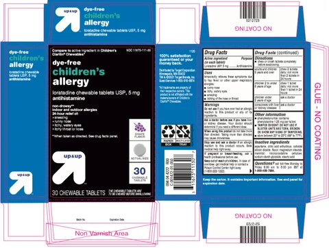 DYE-FREE CHILDRENS LORATADINE 포장