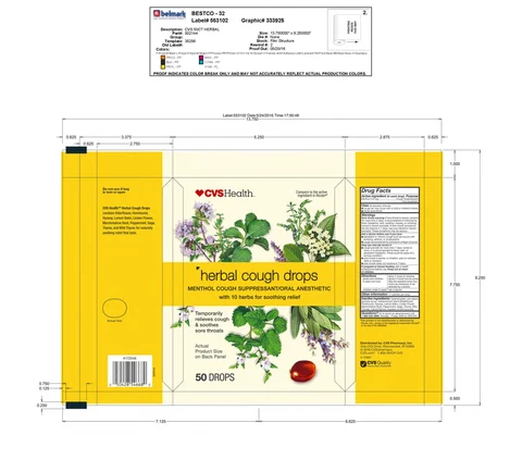 herbal cough drops packaging